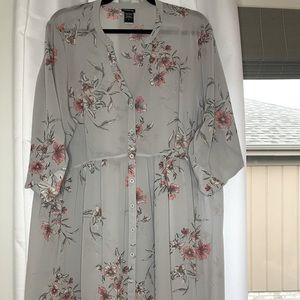 NWOT Torrid High Low Ltwt Floral Blouse Sz2(16-18)